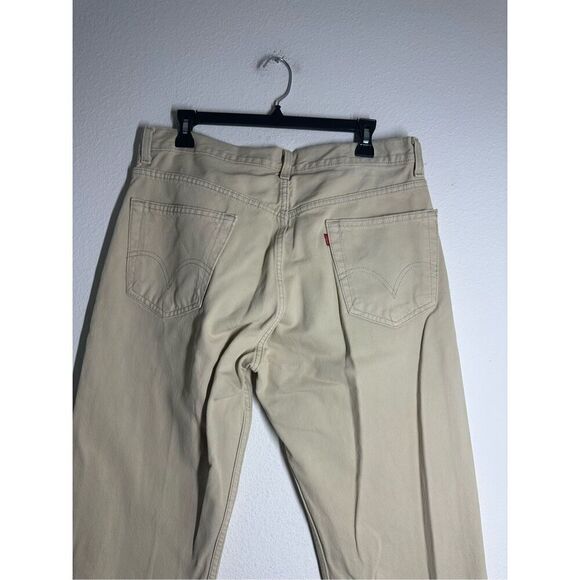 Levi’s 505 Regular Fit Men’s Tan Jeans Size 36W/ 28L - Picture 4 of 15